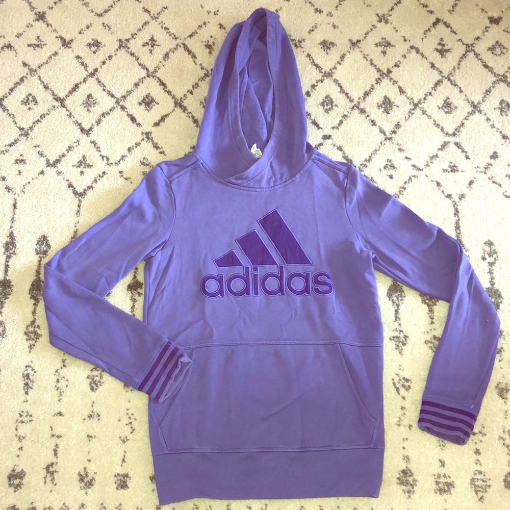 Purple adidas hoodie